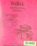 DoAll-Doall D-6, D-8 and D-10, Surface Grinde, Install, Operation & Maint Manual 1964-D-10-D-6-D-8-02
